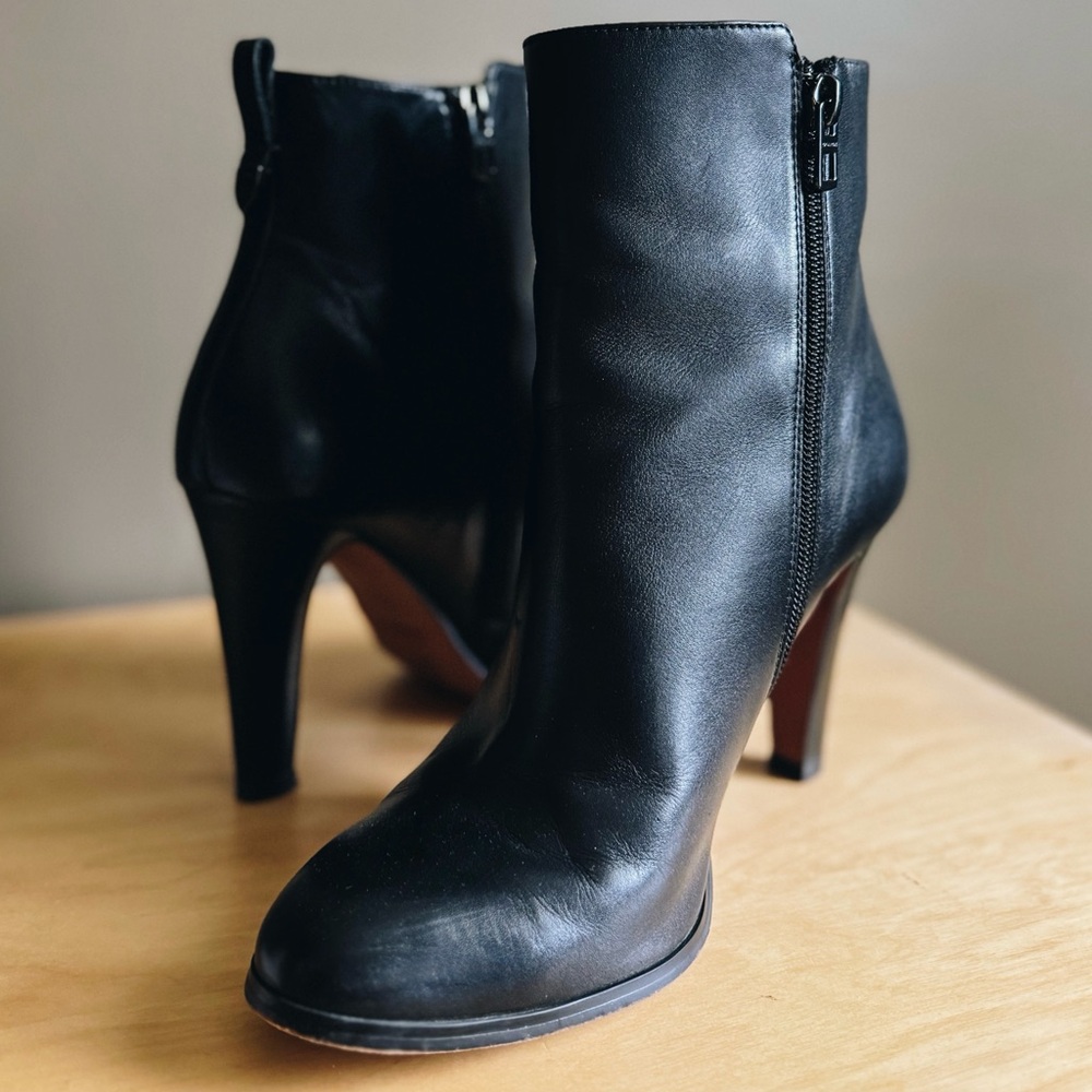 Coach Black Heeled Boots
